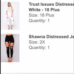 Black fashion nova jeans